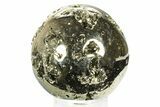 Polished Pyrite Sphere - Peru #264486-1